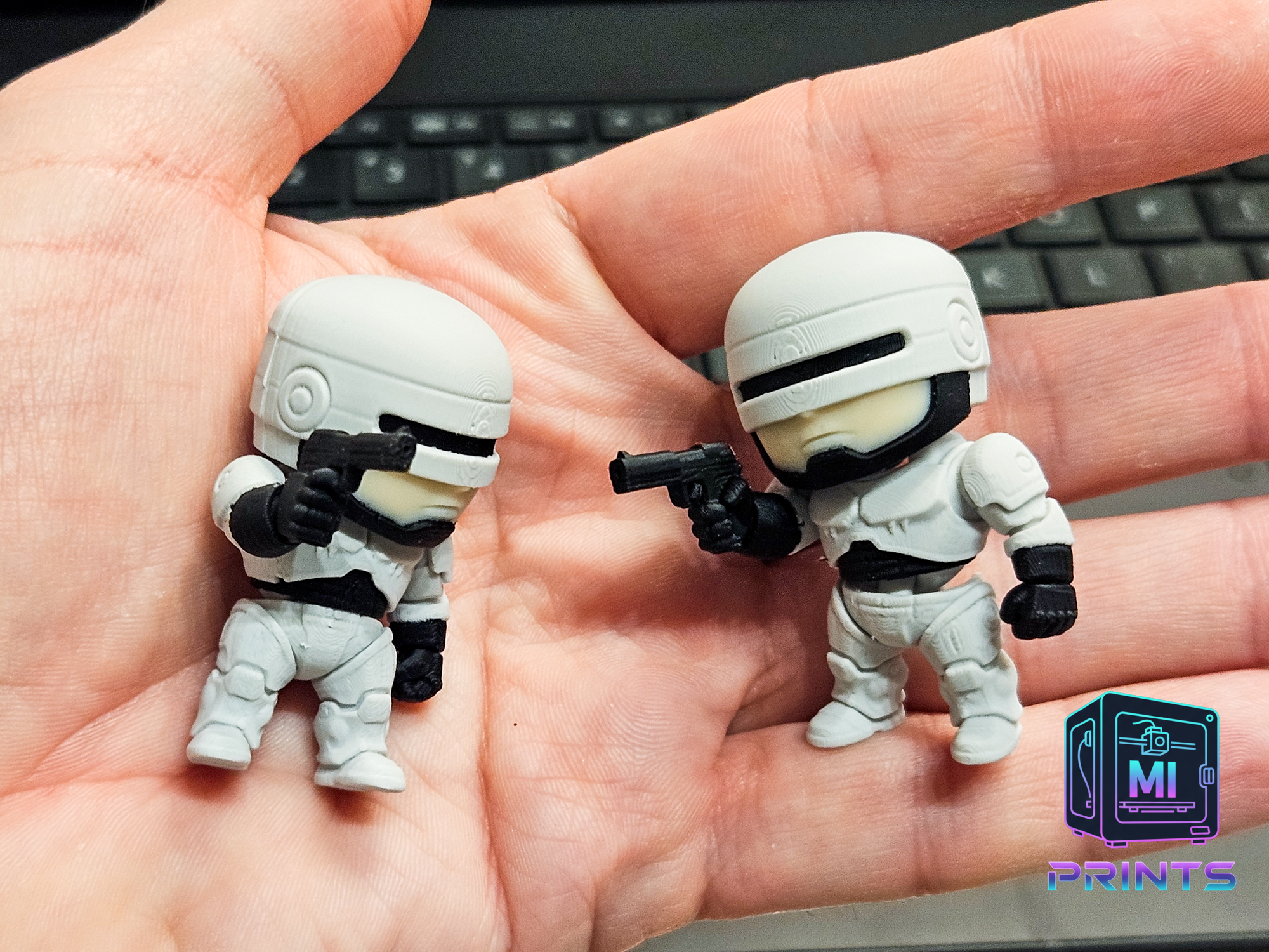 Robocop Miniature Flexi Toy [3d Printed] MI PRINTS