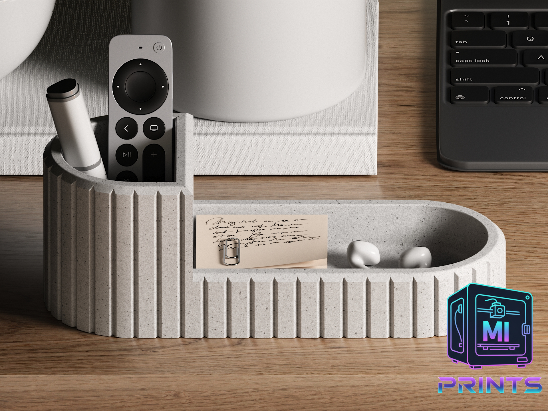 Fluted Desk Organizer [3d Printed] MI PRINTS