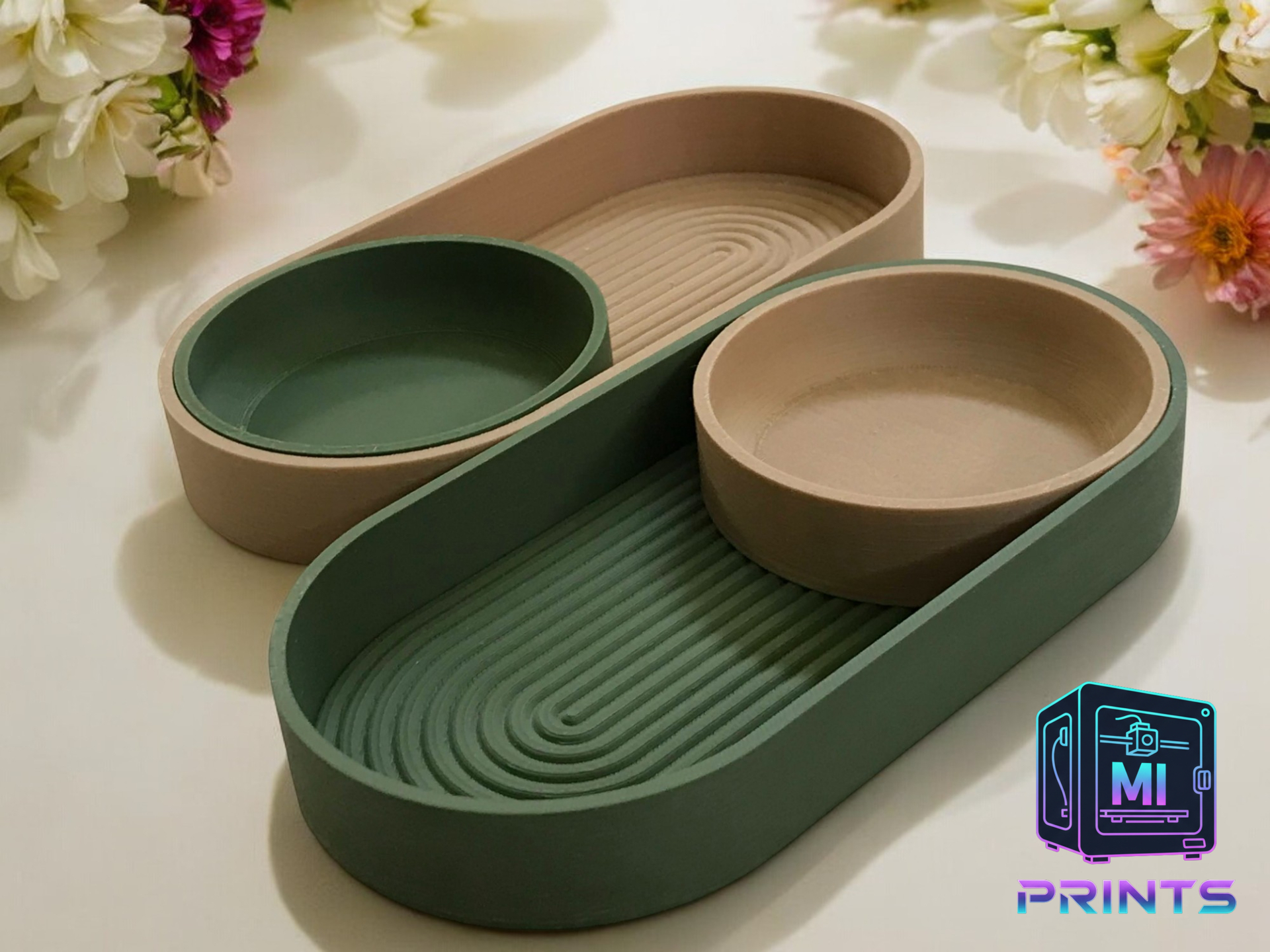 Sliding Zen Tray - Desk Organizer [3D Printed] MI PRINTS