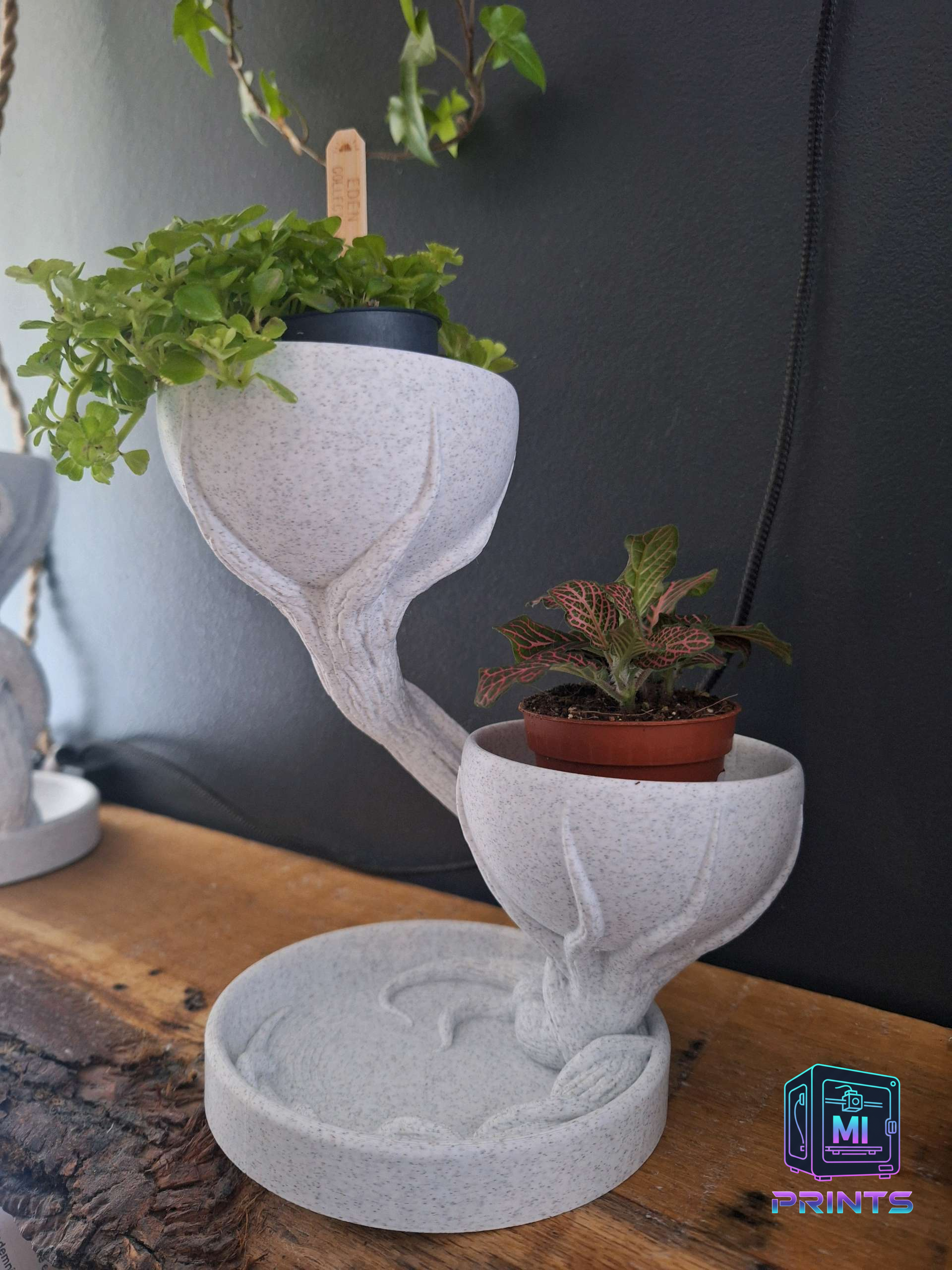 Enchanted Tree Roots Pot Double Planter [3d Printed] MI PRINTS