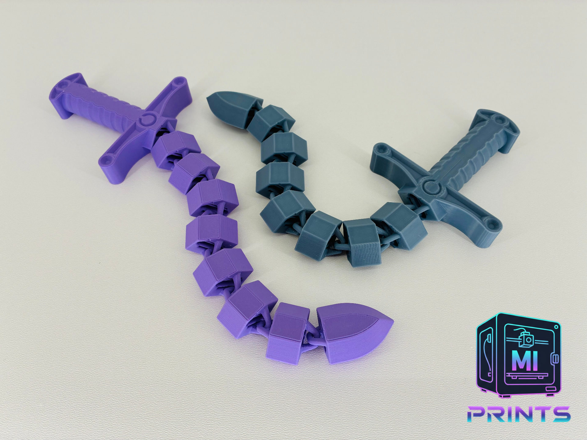 Articulated Whip-Sword Fidget Toy [3d Printed] MI PRINTS