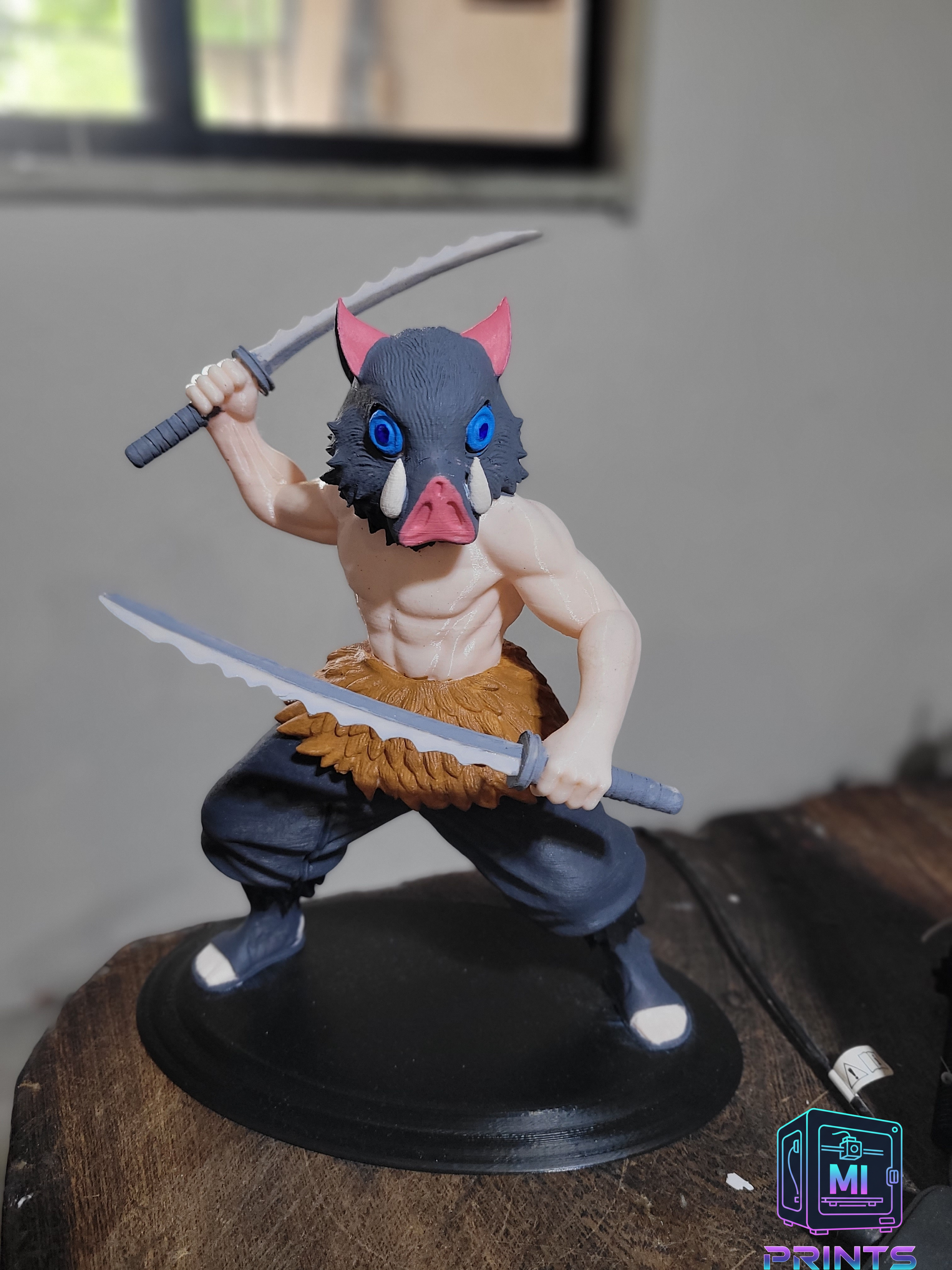 Inosuke Demon Slayer Anime Figurine [3d Printed] MI PRINTS