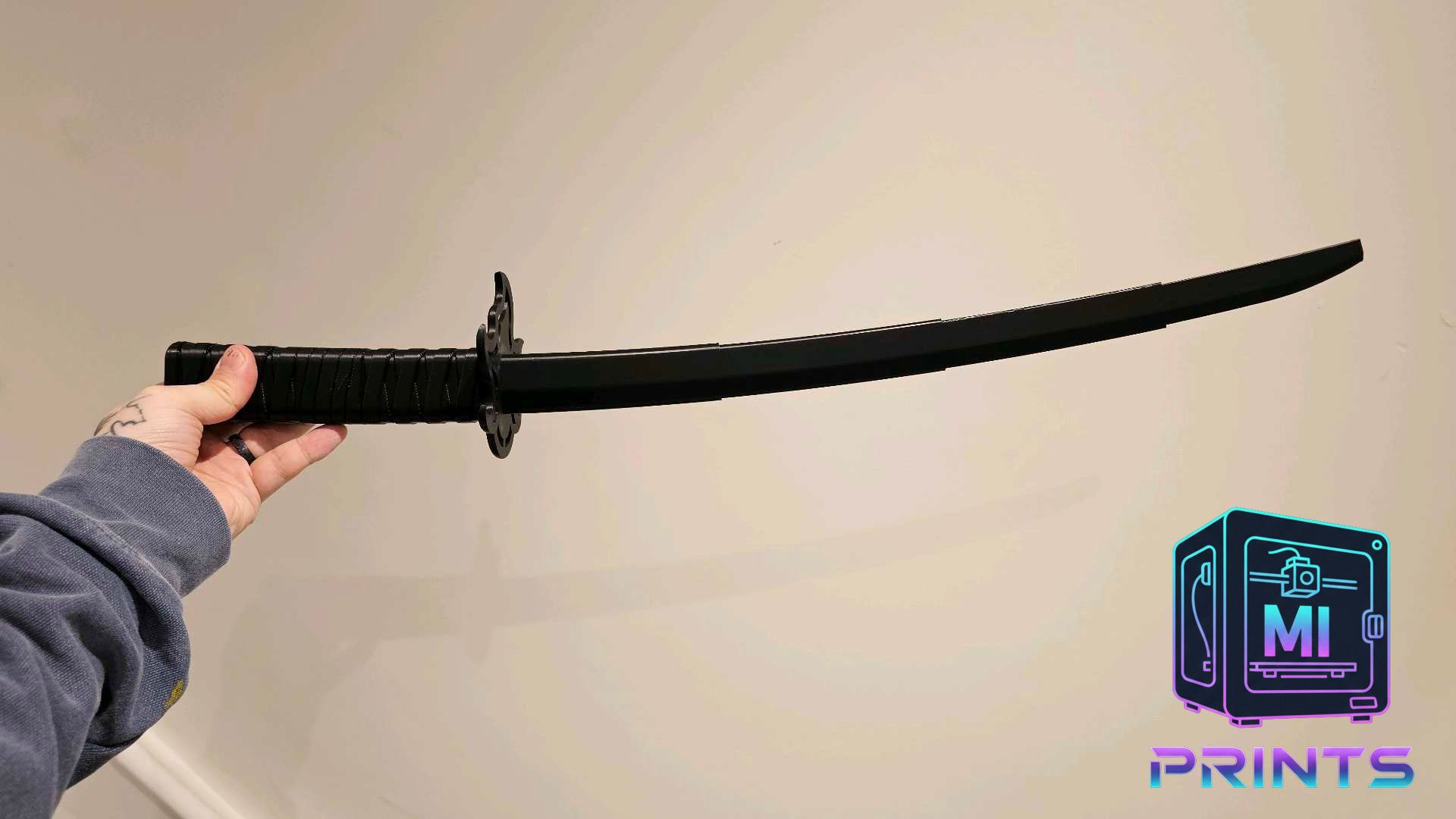 Rengoku Demon Slayer Retractable Collapsing Katana Cosplay Display Prop [3d Printed] MI PRINTS