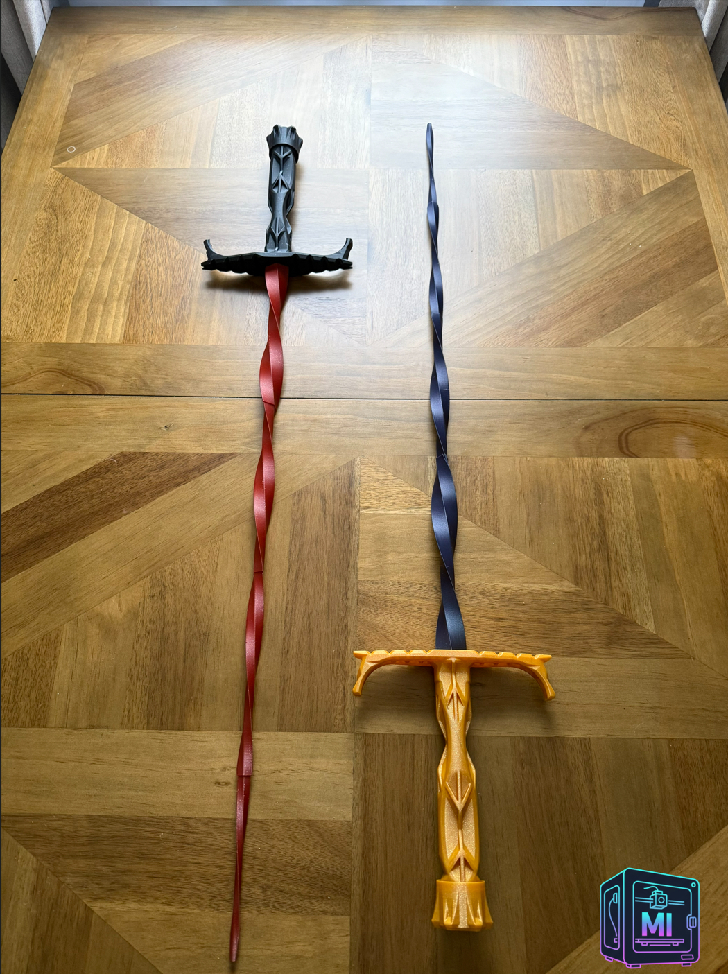 Retractable Twisted Collapsing Katana Cosplay Prop [3d Printed] MI PRINTS