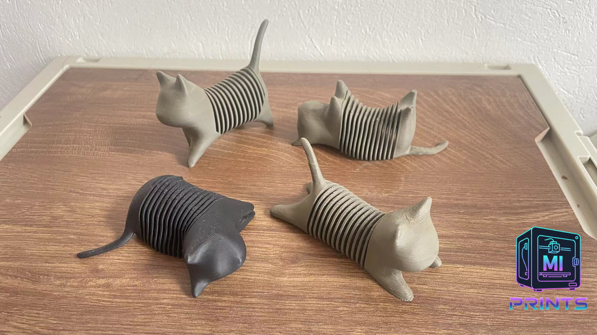 Articulated Stretch Relief Cat Flexible Fidget Toy [3d Printed] MI PRINTS