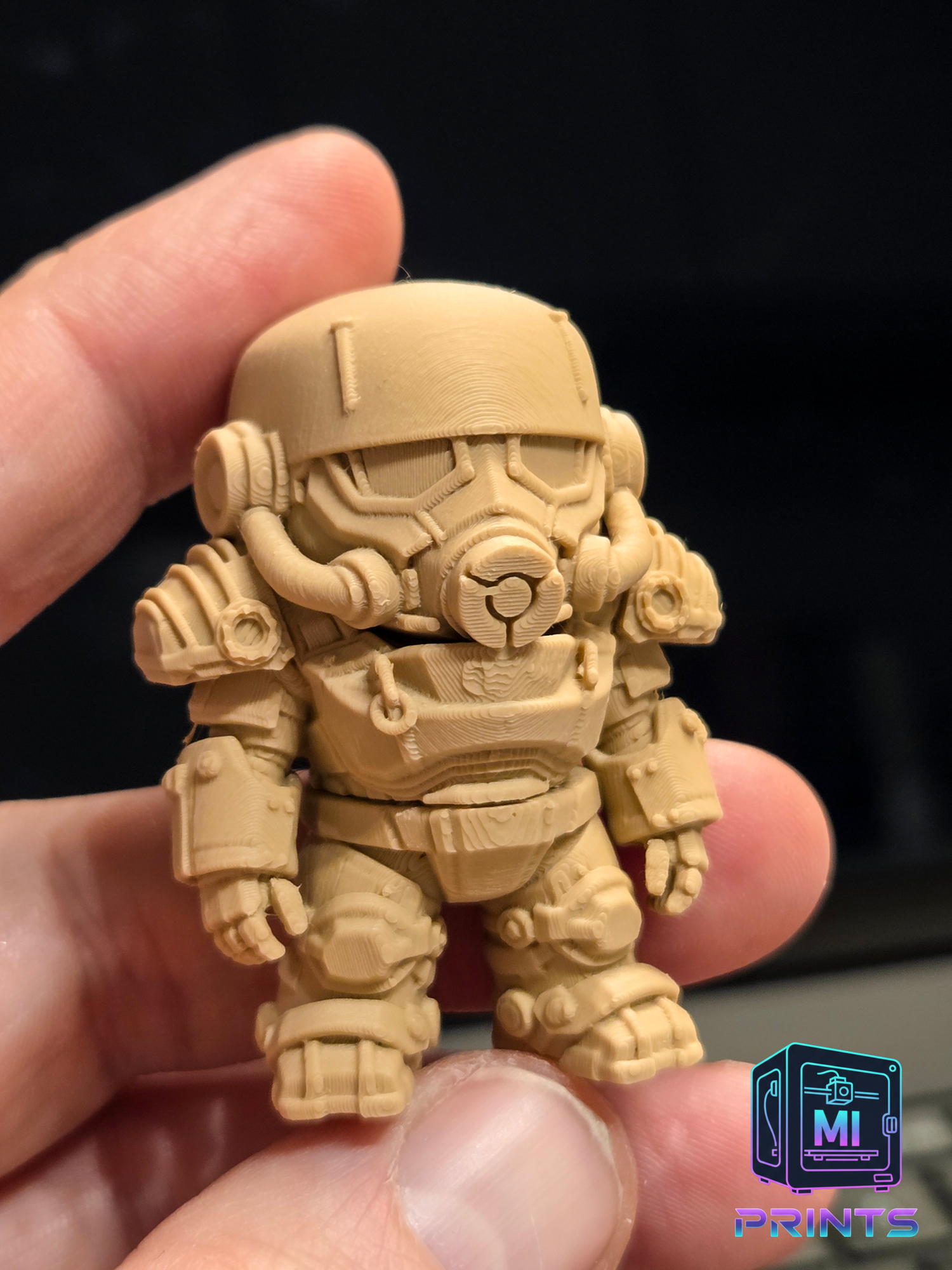 Articulated Fallout Power Armor - High-Detail Flexi Toy [3d Printed] MI PRINTS